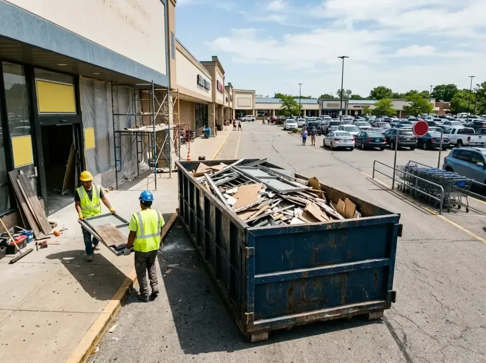 retail-store-renovation-debris-003 — frequently asked questions, Roll-off Dumpster Rentals in Hudson, IL
